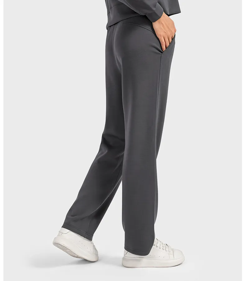 Air Layer Skin-Friendly Casual Sports Sweatpants Quick-Dry Loose Straight Jogger Women
