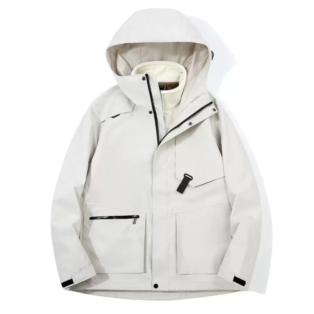 Rain Jacket For Hiking Camping Waterproof Windproof Thickened Windbreaker Custom Unisex Soft Shell Jacket