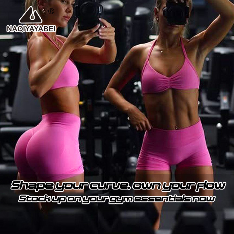Women Seamless Impact Shorts High Stretch Yoga Leggings Scrunch Butt Fitness Gym Wear Ropa Deportiva Mujer
