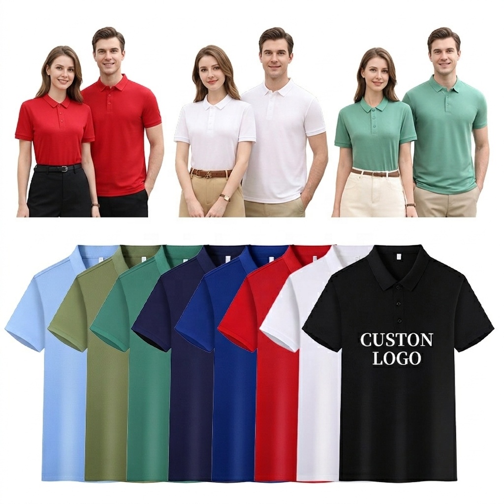 Original Factory Custom Work Shirts Withcustom logo Colorful Teamwear Workwear Office Tshirt Men's Polo Shirts Wholesale Apparel