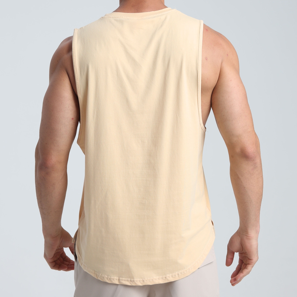 Custom Logo Breathable Plus Size Cotton Gym Muscle Sleeveless Sportswear Singlet Workout Fitness Tank Top Sport Vest for Men