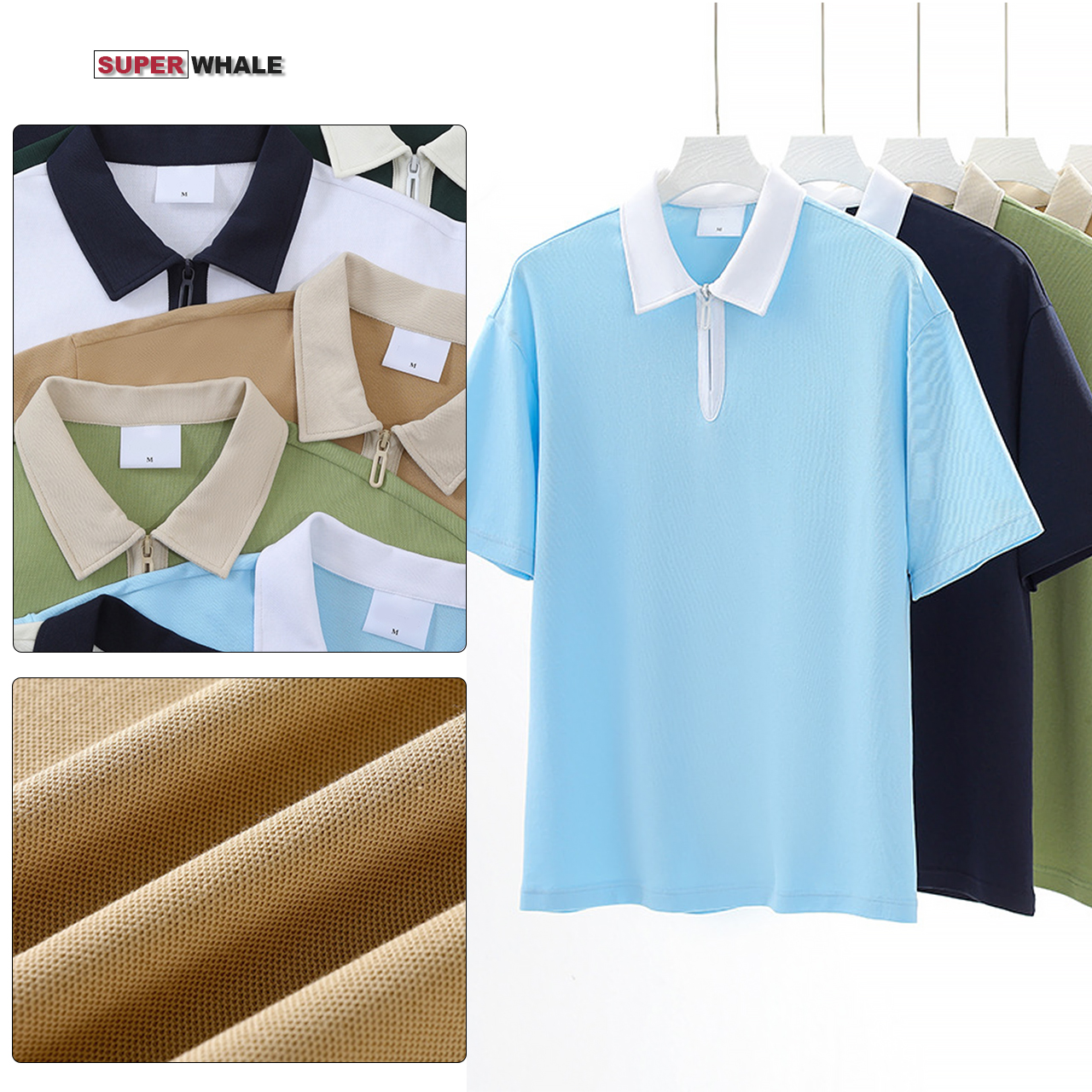 Wholesale High Quality Plain Casual Custom Logo Polo Shirt for Men