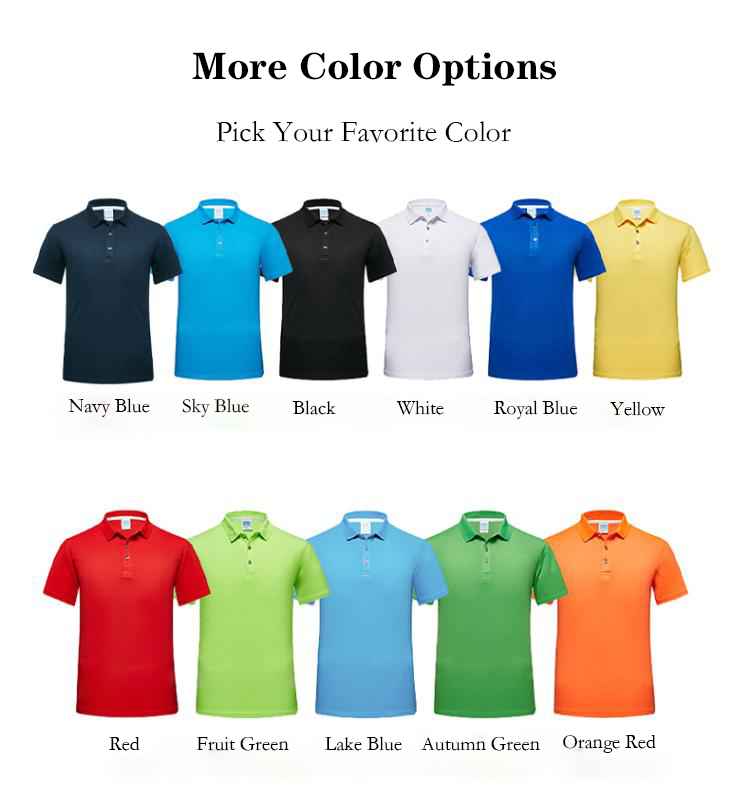 Premium Quick Dry Breathable Men's Polo Shirts and T Shirt for Men for Custom Logo Embroidery and Team Uniform Clothing Craft