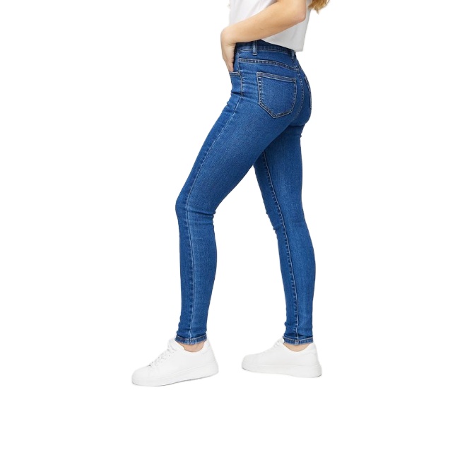 High Quality Women's Skinny Stretchy Breathable Plus Size High Waist Denim Jeans with Embroidery Sexy Casual Full Length BD
