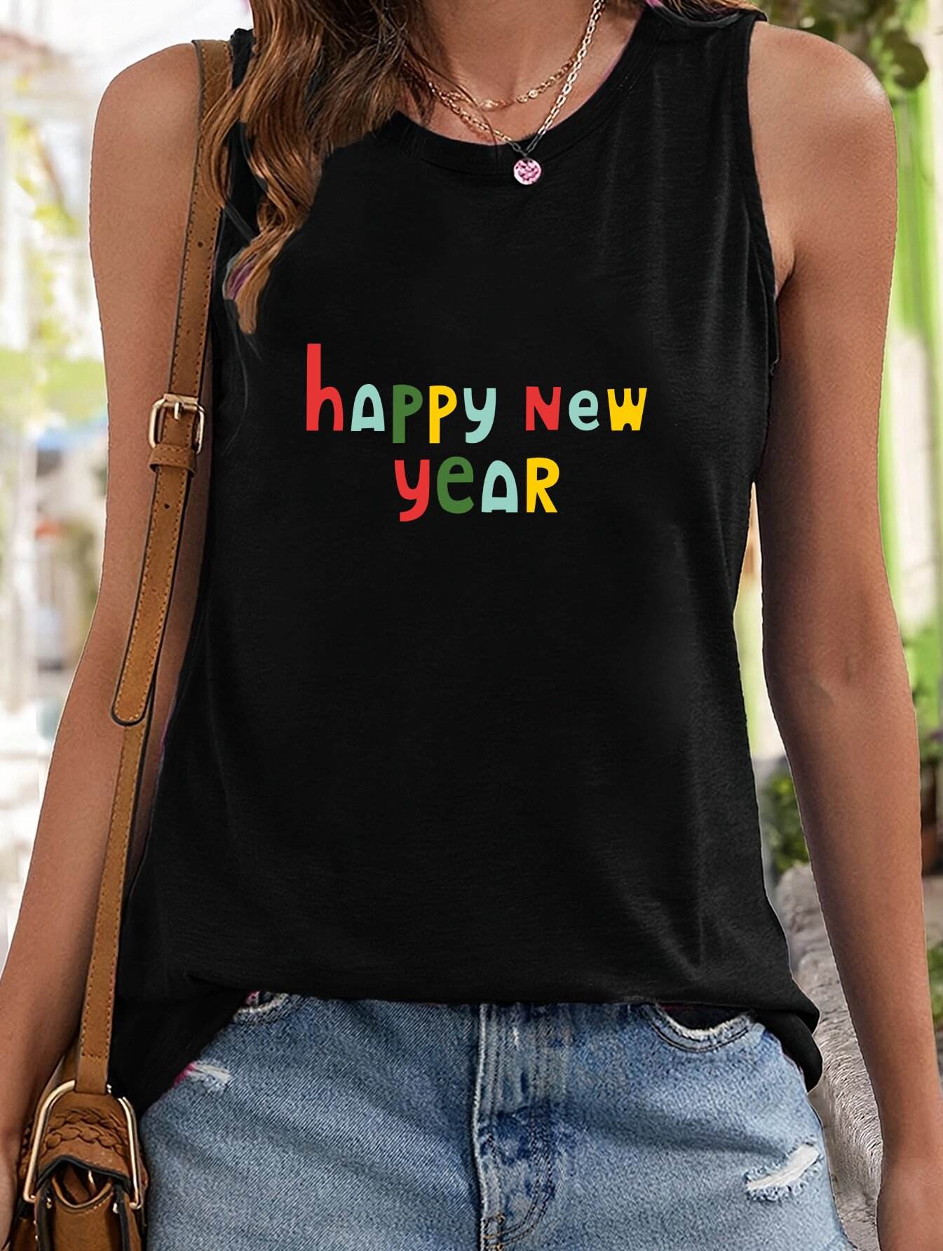 Lady's High Quality Cotton Vest Custom Logo Sport Casual Sleeveless Tank Tops Breathable Crew Neck Pattern Modal Fabric