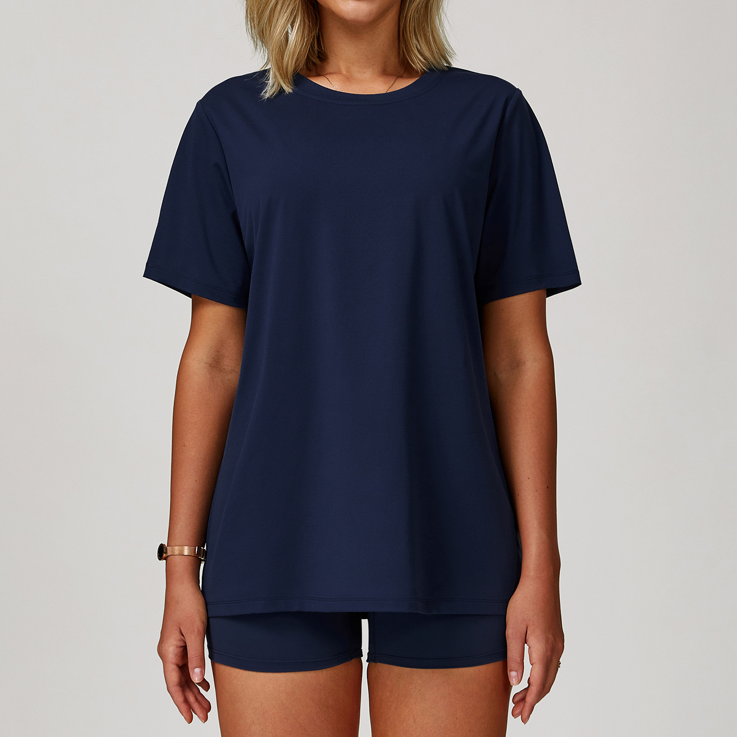 2025 New Women Summer Yoga Sports T Shirts Crew Neck Short Sleeve Cotton Casual Loosed Oversize Women's Running Gym T-shirt