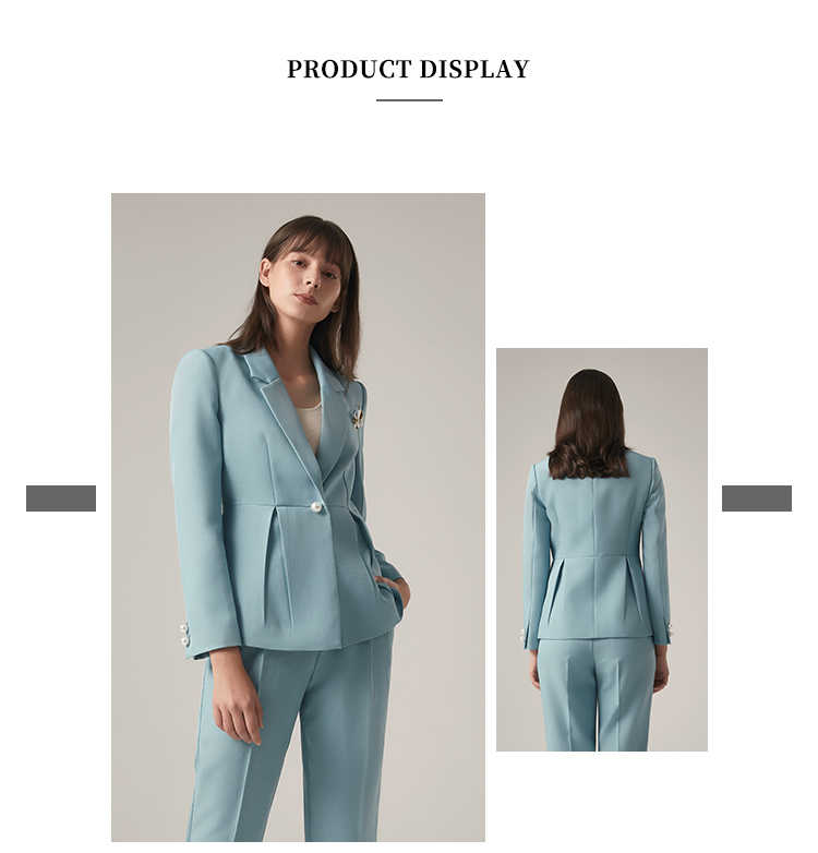 Blazer suit sleeve detail