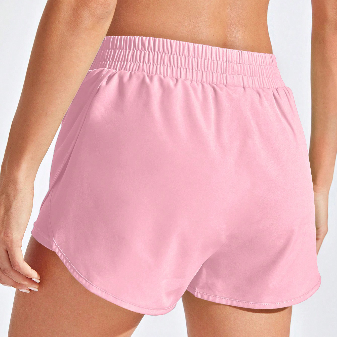 New Summer Women's Lightweight Training Yoga Shorts Peach Hip High Sports Leggings Fitting Sports Yoga Shorts