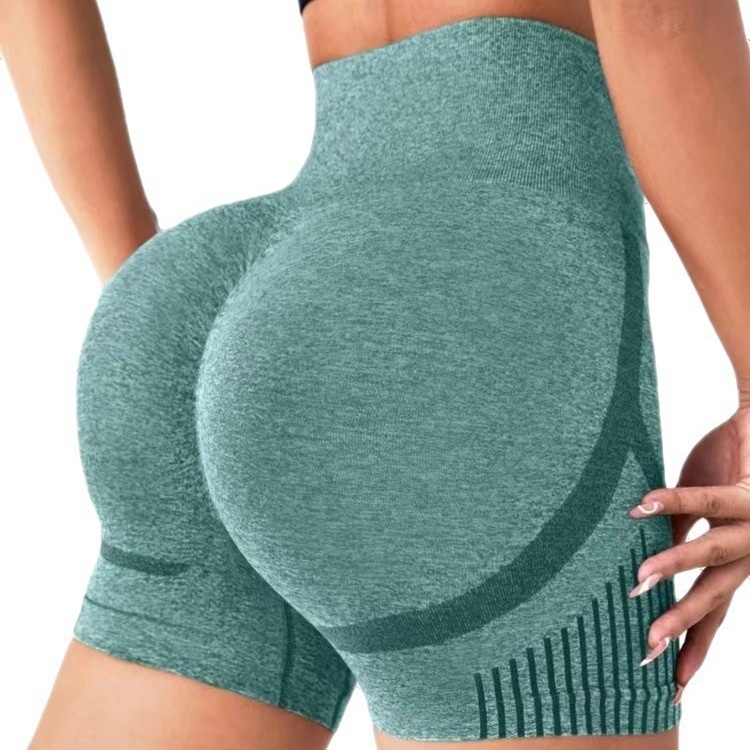 High Waisted Hip Lifting Running Fitness Short Leggings Sweat-Wicking Women's Sports Yoga Shorts