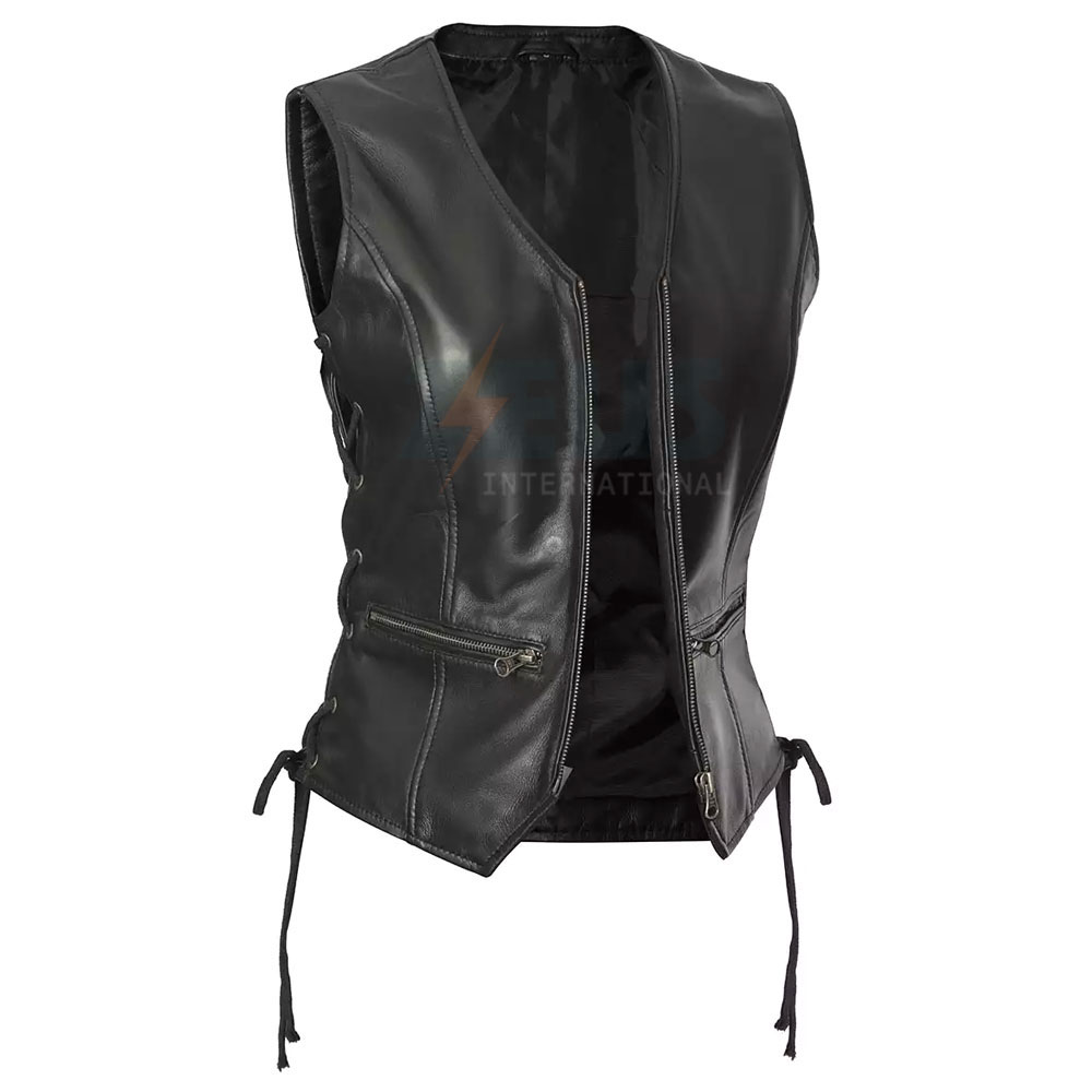 Premium Quality Leather Made Men Vest Reasonable Price Wholesale Latest Deign Breathable Leather Vest For Online Sale