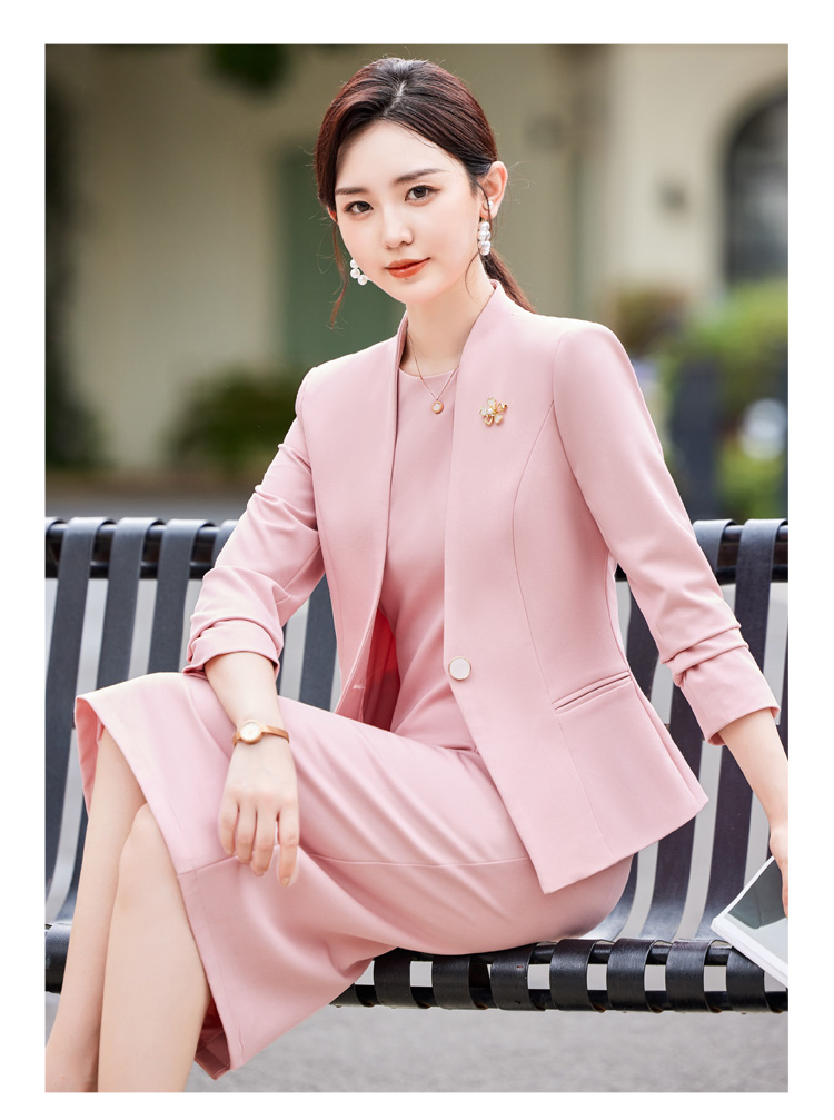 Fashionable Pink Two-Piece Spring Suit Dress New Release Women's Wedding Suit & Blazers