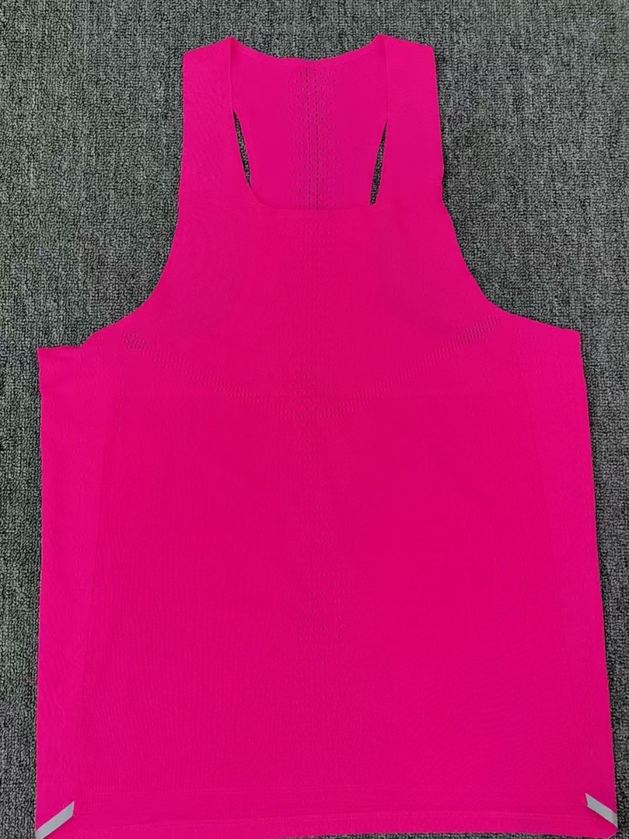 Custom Laser Drilling Men Seamless Fit Sport Club Pressure Vest Strength Polyester Quick Dry Marathon Running Singlet Tank Tops