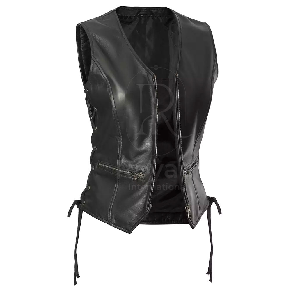Premium Quality Leather Made Vest Reasonable Price Wholesale Latest Deign Breathable Leather Vest For Online Sale