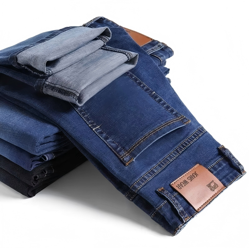 Jeans Factory Direct Sales Distressed Hole High Street Summer Slim Straight Boys Trousers Eco-Friendly Breathable Denim Jeans