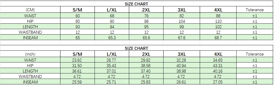 Size Chart Reference