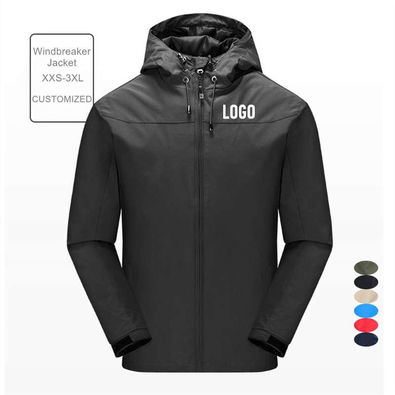 High Quality Custom LOGO Outdoor Men Hiking Fishing Softshell Waterproof Windbreaker Jacket for Men