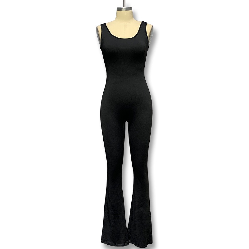 Fashion Tight Yoga Jumpsuit 2024 Leisure Hollow Seamless Sports Slimming Jumpsuit
