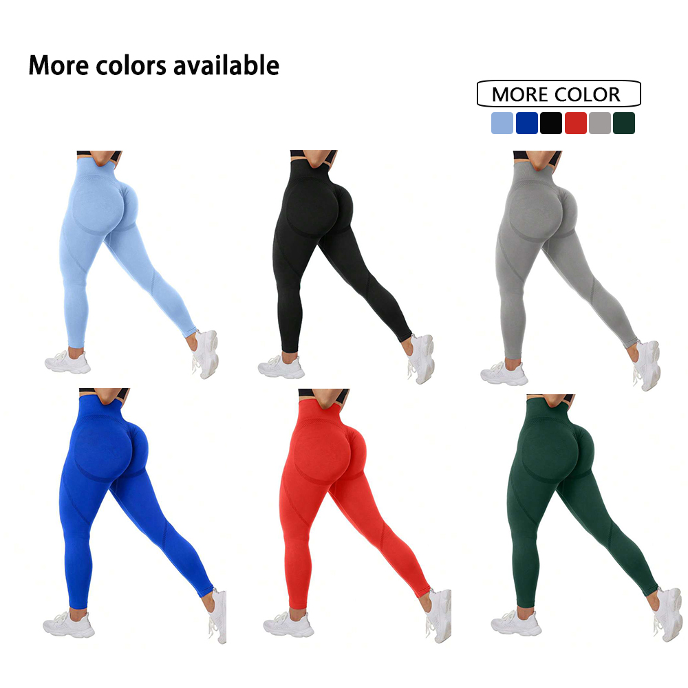Factory Custom Women Workout Compression Butt Lift Tights Sports High Waist Tummy Control Pants Gym Athletic Yoga Leggings