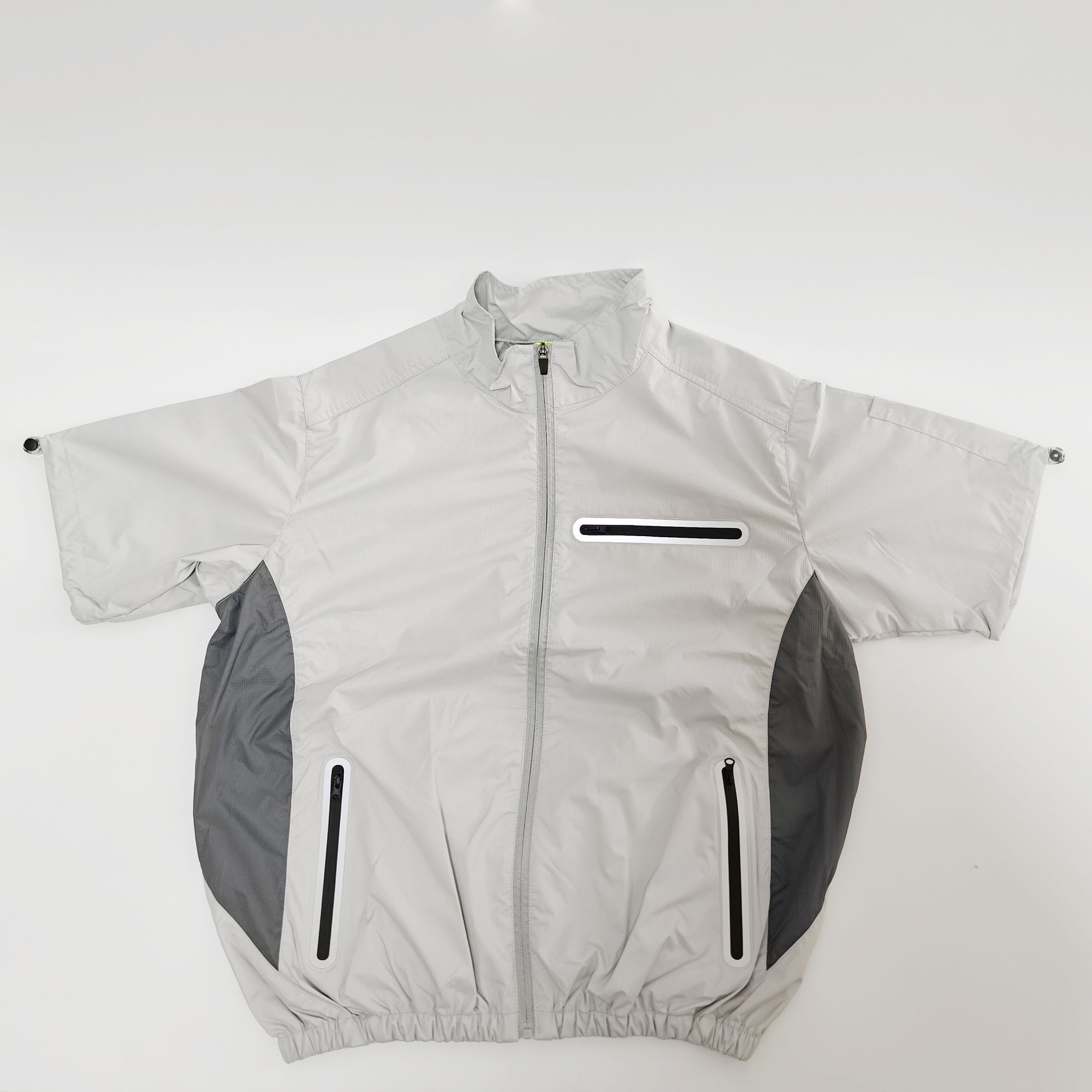 Built-in Ice Pack Breathable Fan Outdoor Work High Quality Reflective Vest Cooling Short Sleeves Jacket Wtih Brushless Fan