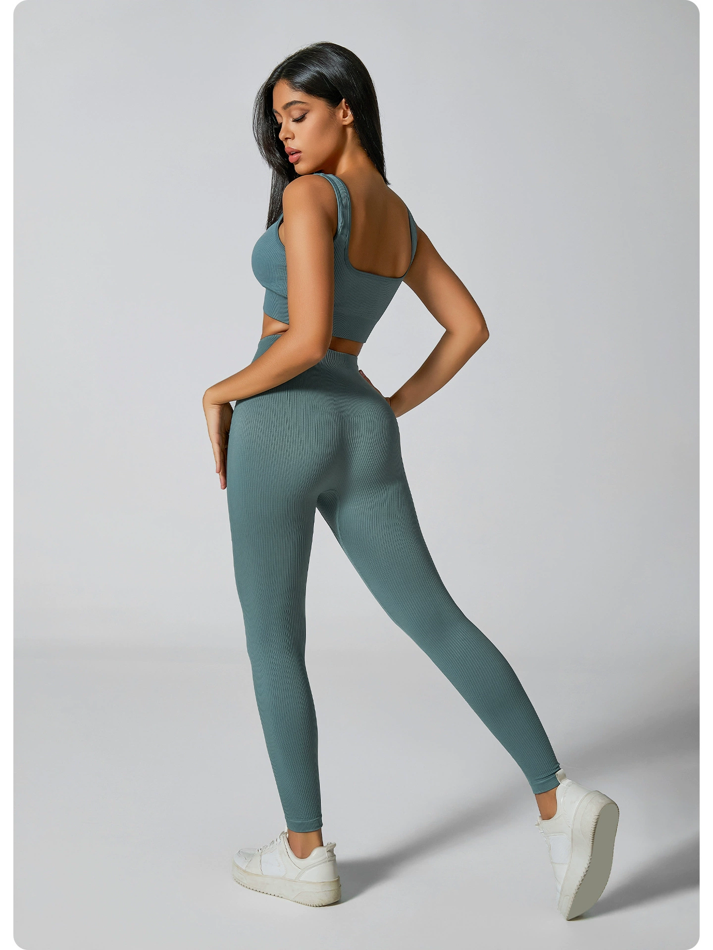 Seamless Flared rib Leggings