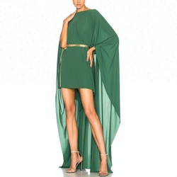 Women Hot Night Bridesmaid Maxi Poncho Dress