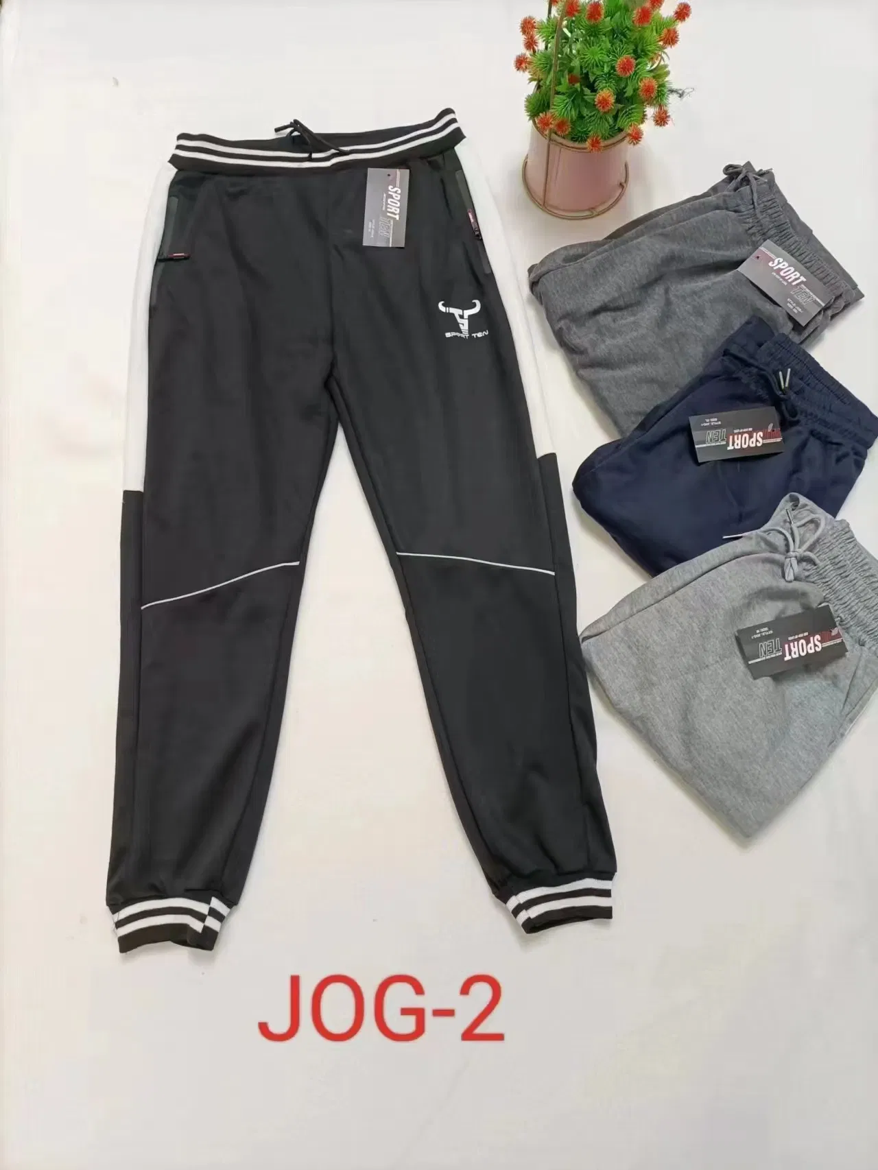 Men′ S Sweatpants Tapered Gym Running Workout Pants Athletic Drawstring Joggers with Pockets Men′ S Training Zipper Pocket Essential Jogger