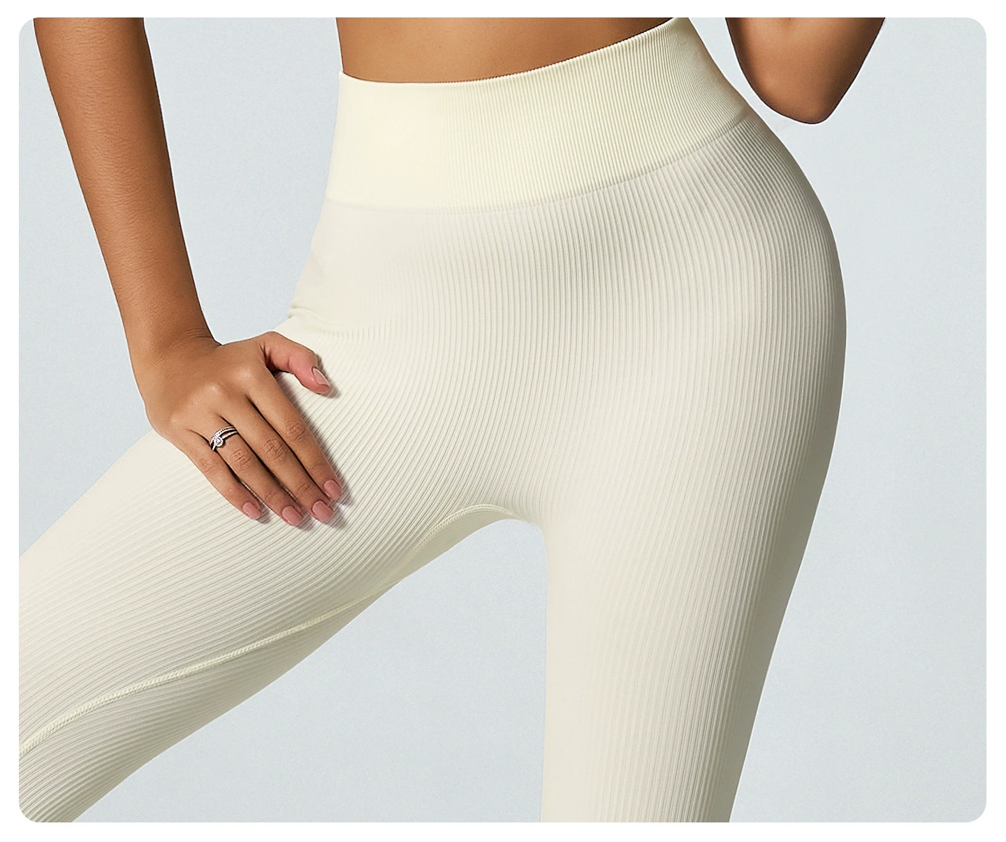Seamless Flared rib Leggings