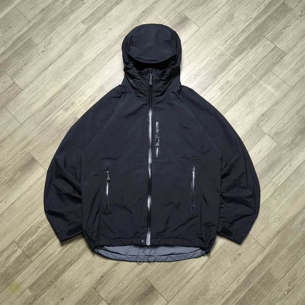 Custom Black Waterproof Outdoor Jackets Men's WindbreakerJacket Manufacturer