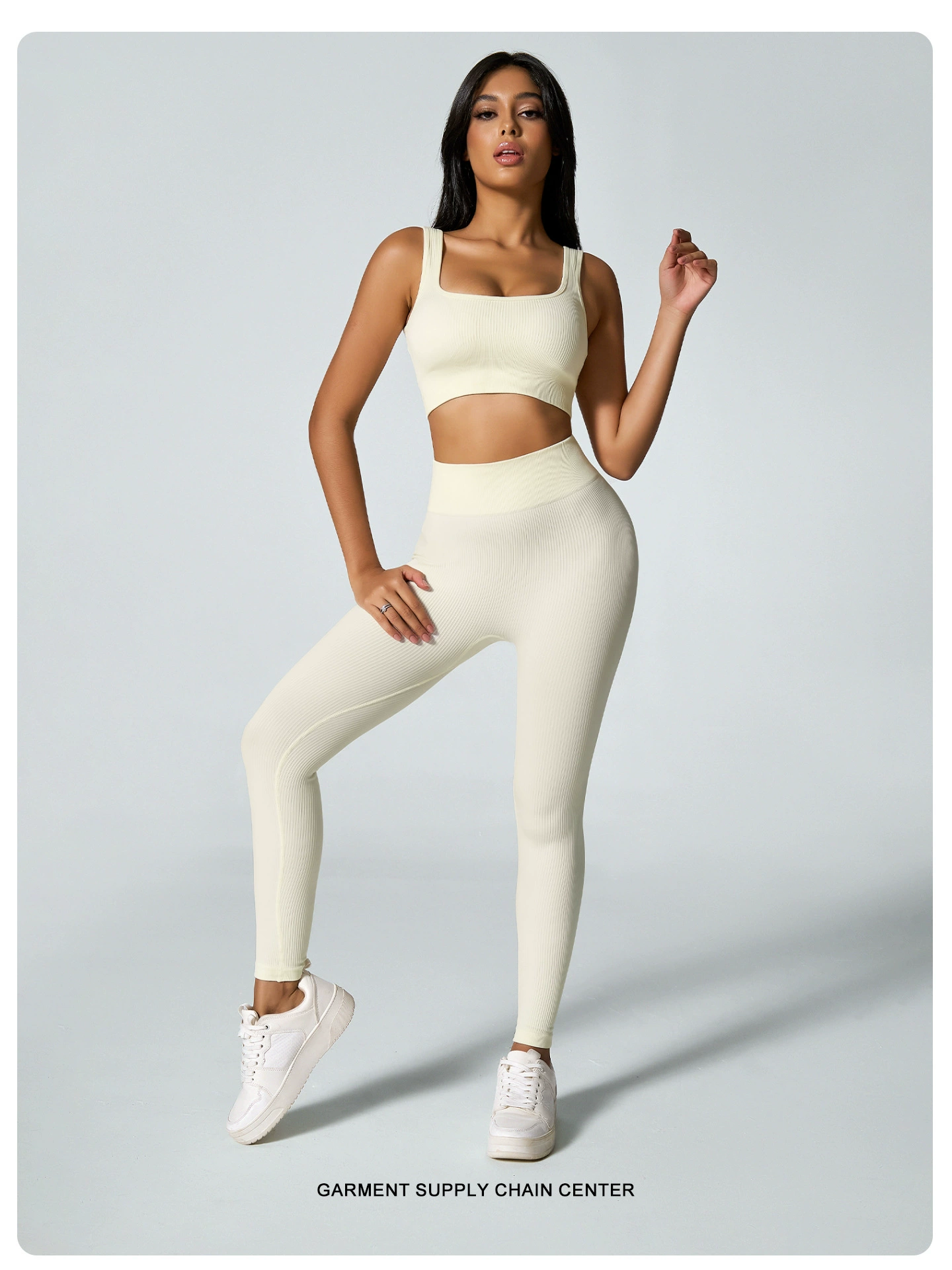 Seamless Flared rib Leggings