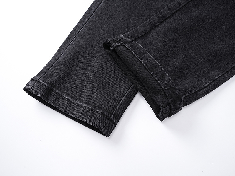 High Quality Amiry Jeans Ripped Blue Quick Dry Casual Pencil Pants Men Factory Wholesale Customize Denim Washed Jeans