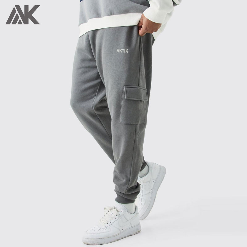 Custom Man High Quality Pockets Running Fitness Gym Training Sweatpants Wholesale Oversize Loose Fit Athletic Men's Joggers
