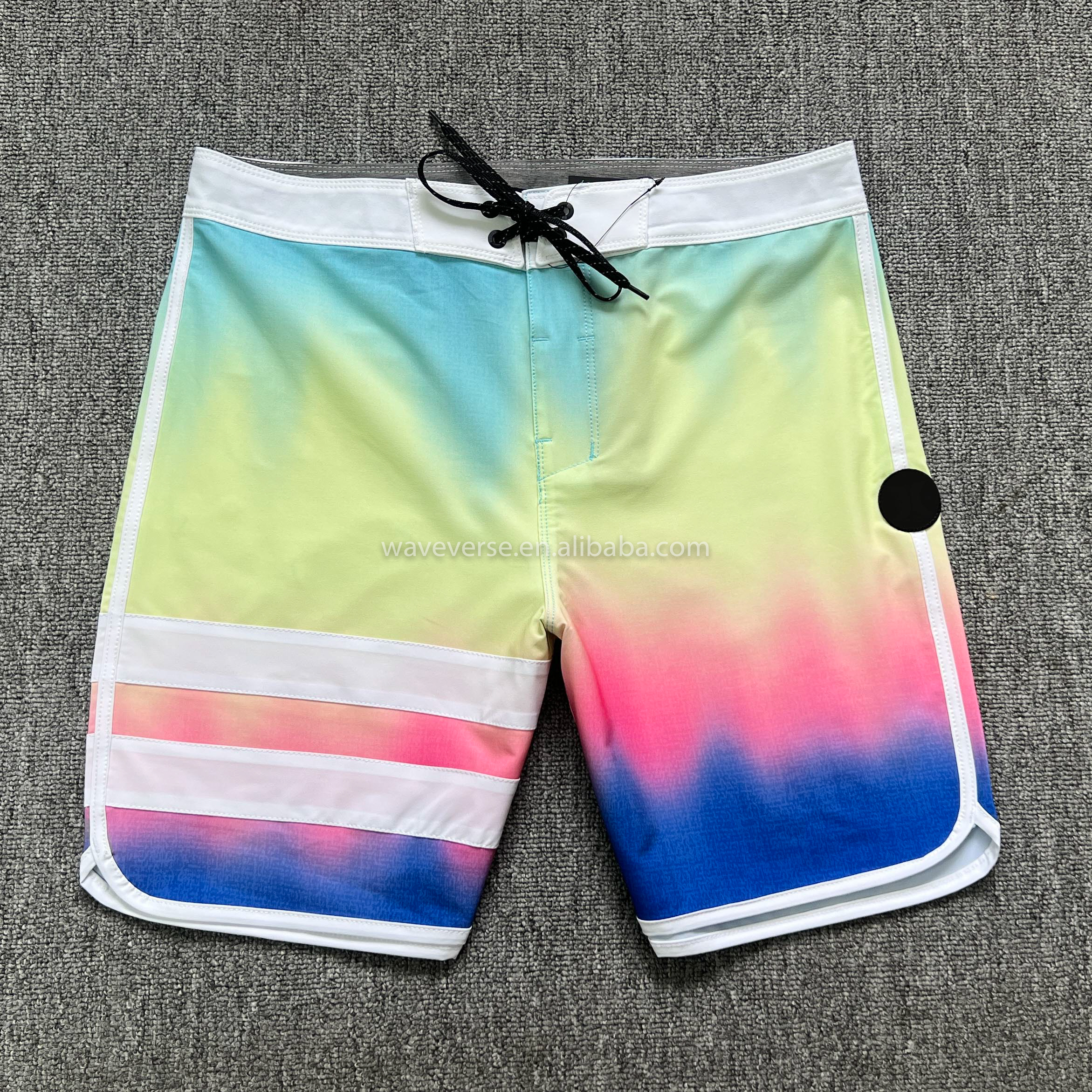 Men's New Waterproof Beach Shorts Fitness Swimwear Recycled Four WAY Stretch Breathable Board Shorts Printed Gym Swim Trunks