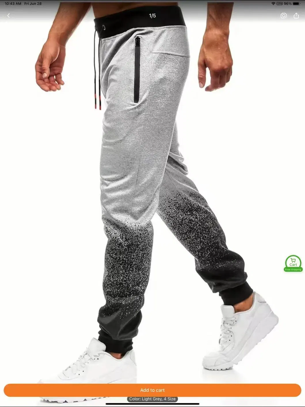 Men′ S Sweatpants Tapered Gym Running Workout Pants Athletic Drawstring Joggers with Pockets Men′ S Training Zipper Pocket Essential Jogger