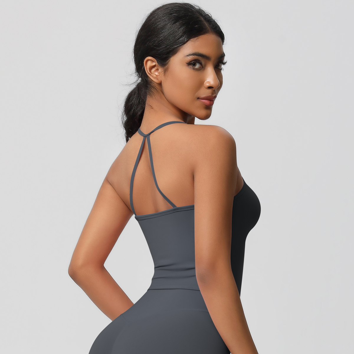 New Arrival Women's Hight Quality Nylon Super Soft Comfort Slim Fit Gym Running Yoga Active Tanks Tops