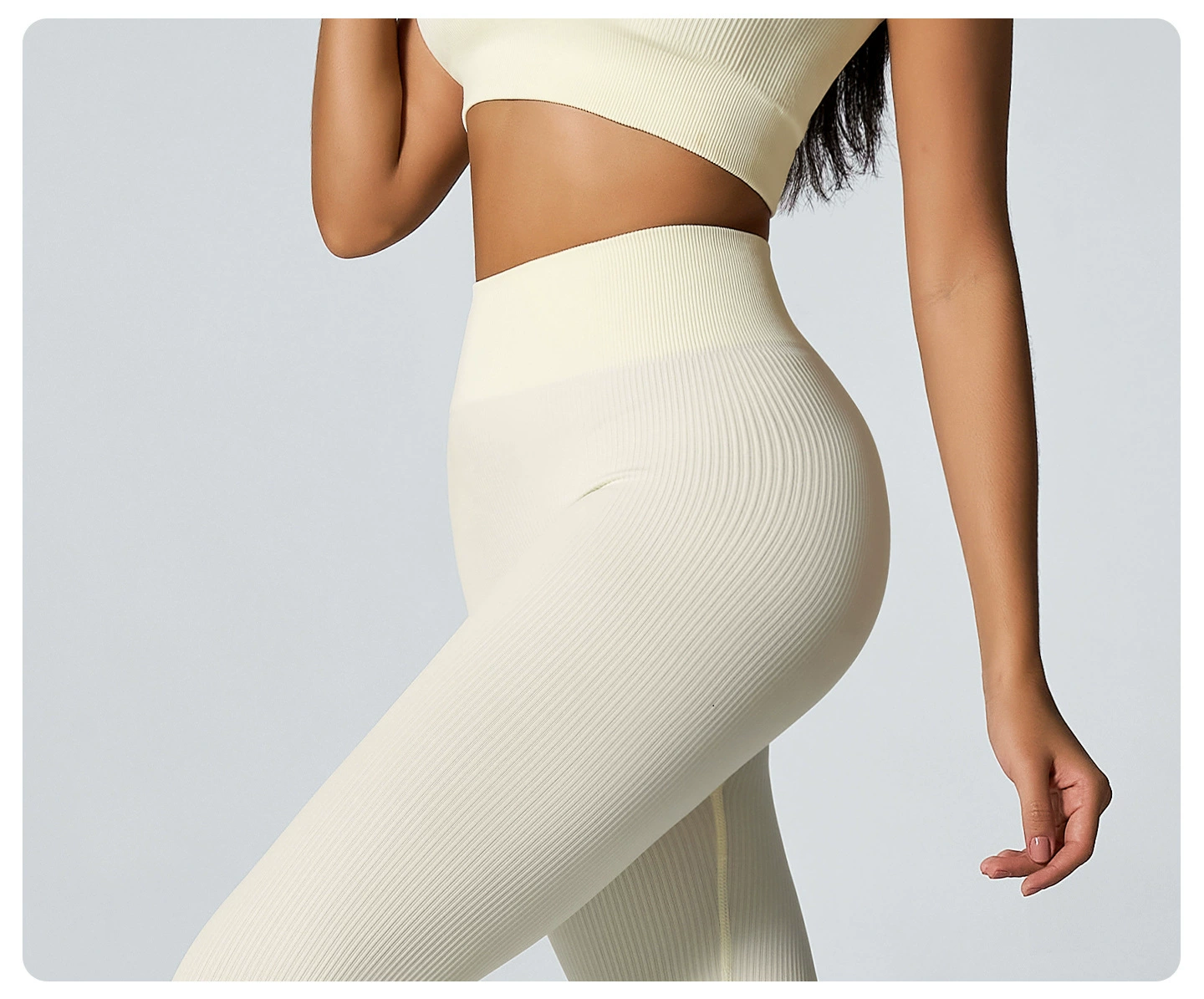 Seamless Flared rib Leggings