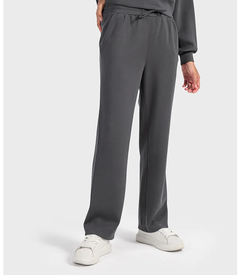 Air Layer Skin-Friendly Casual Sports Sweatpants Quick-Dry Loose Straight Jogger Women
