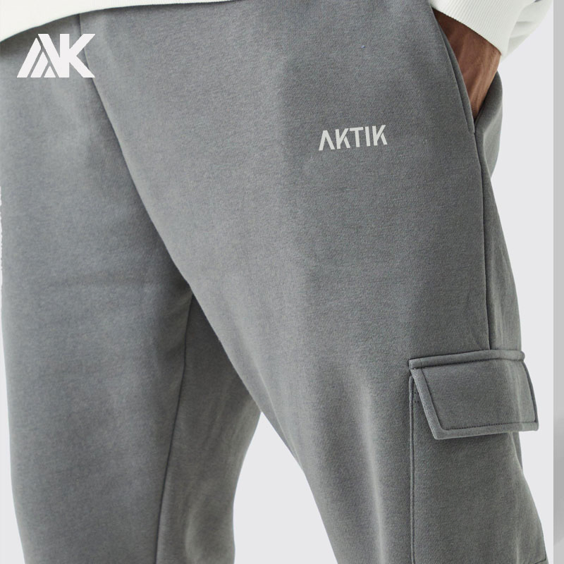 Custom Man High Quality Pockets Running Fitness Gym Training Sweatpants Wholesale Oversize Loose Fit Athletic Men's Joggers