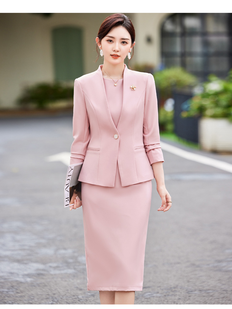 Fashionable Pink Two-Piece Spring Suit Dress New Release Women's Wedding Suit & Blazers