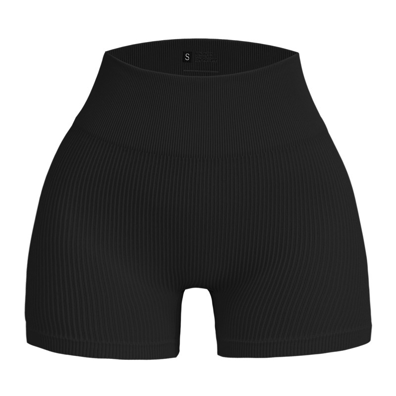 Womens Sports Tight Yoga Shorts High Elastic Waist Gym Shorts Peach Butt Lift Biker Workout Leggings Solid Pattern For Running