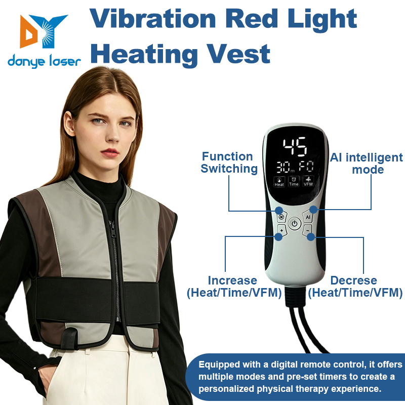 Danye OEM/ODM LED Red Light Vibration Heating Vest For Relieving Fatigue