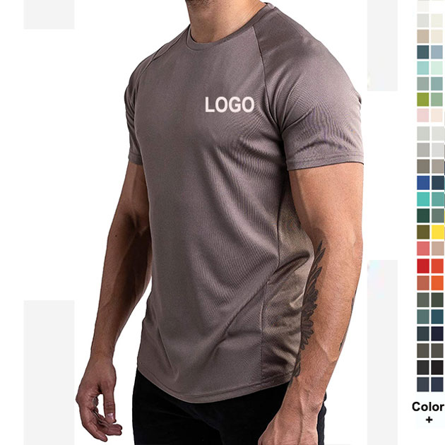 Muscle Men Workout Tank Tops Blank Summer Tee Tights Active Wear Gym Sports Muscle Fitness Men's Sport T-shirt Skin Fit T-shirts