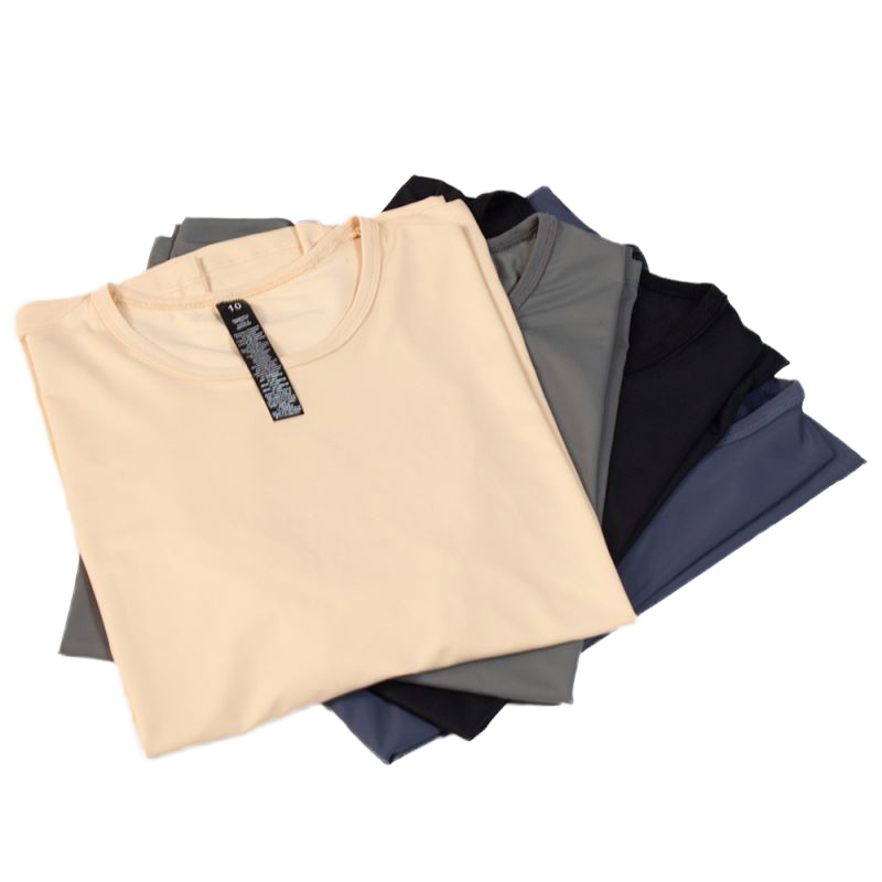 WOJIEER Custom Logo Fashionable Side Slit Design Athletic Wear Loose Yoga Top for Women Running T Shirt Gym Yoga Activewear