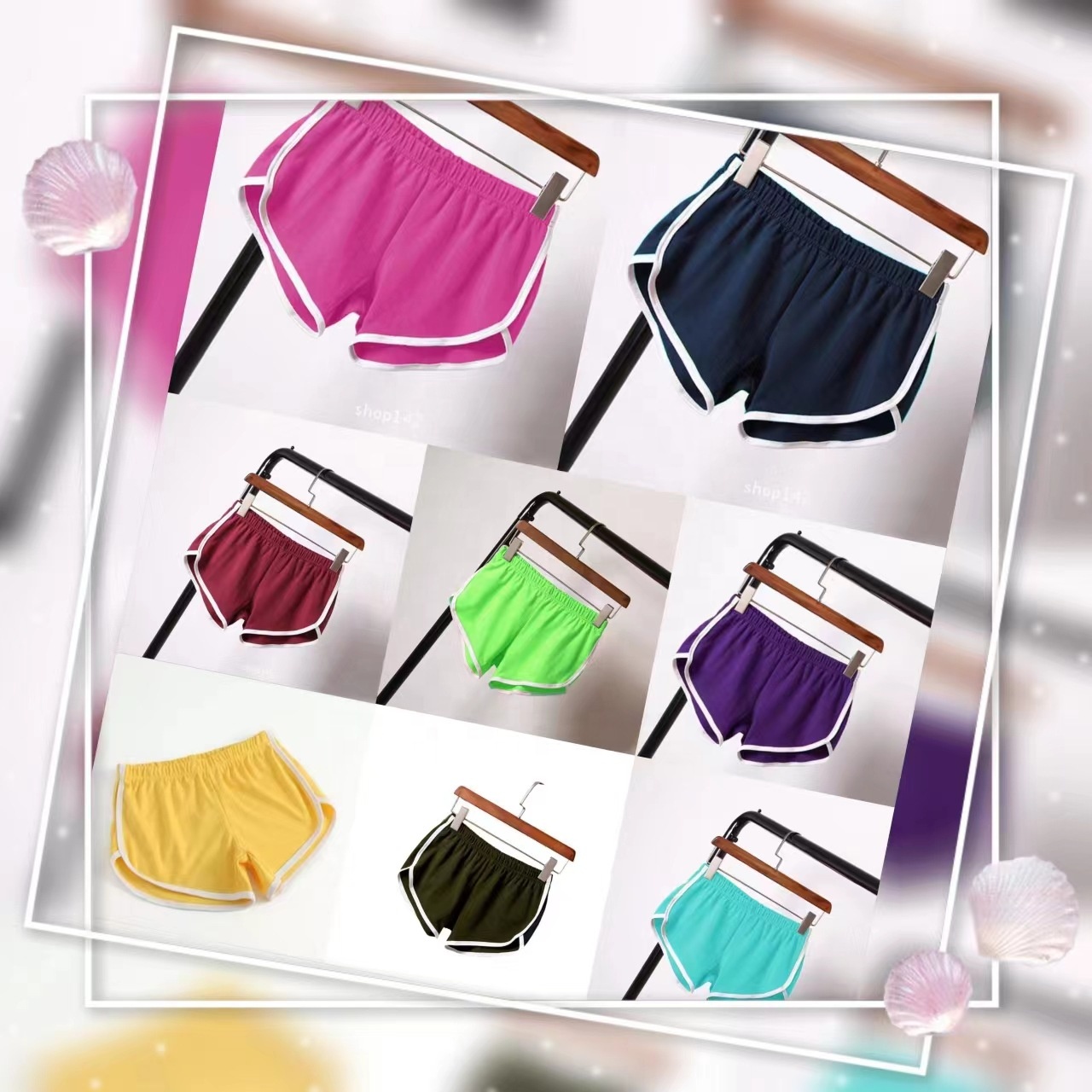 New Arrival Sports Women's Plus Size Solid Color Yoga Beach Pants Custom Blank Beach Shorts