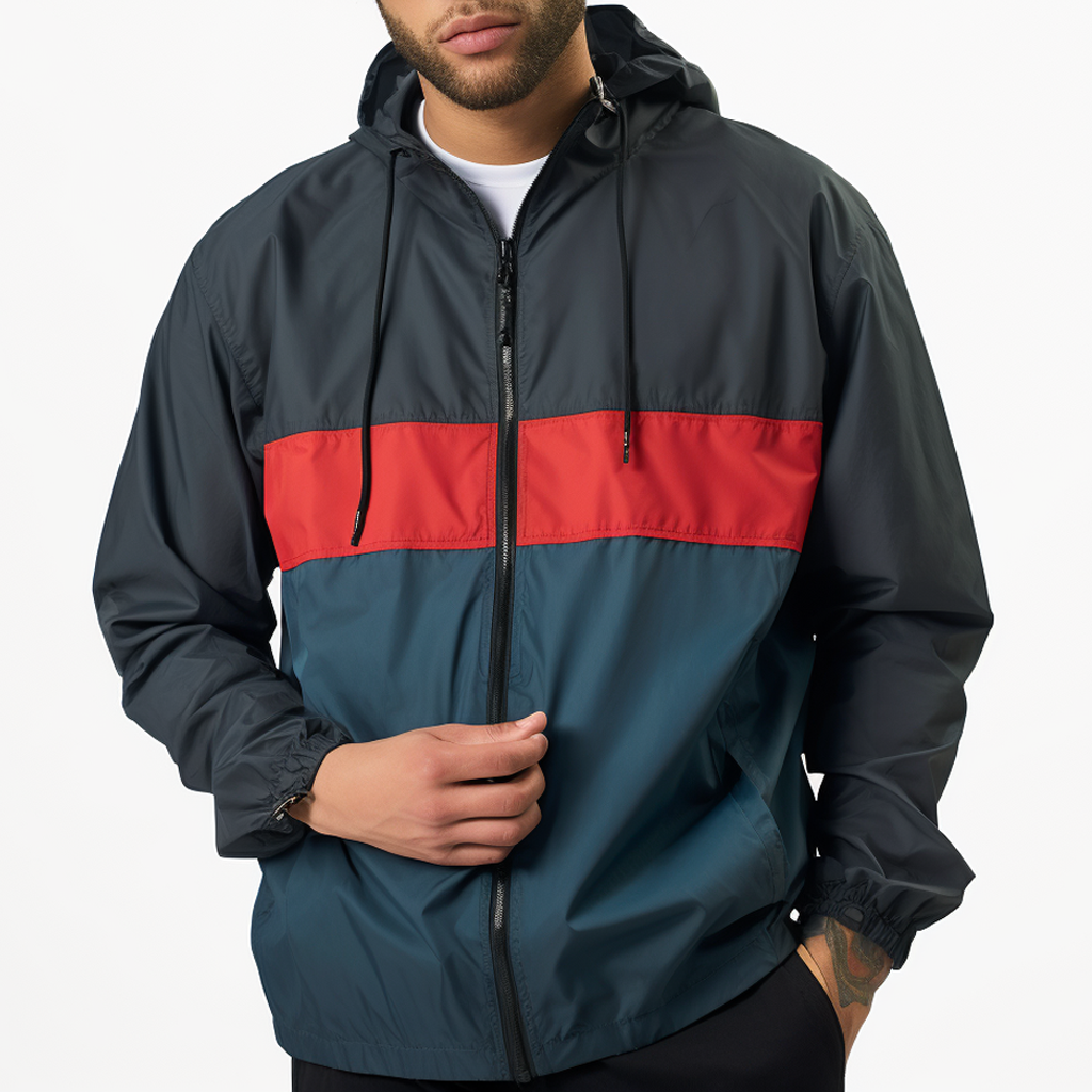 Custom Design OEM Factory Men's Nylon Quarter Zip Windbreaker Jacket Wholesale Bulk Order Winter Sportswear Brand