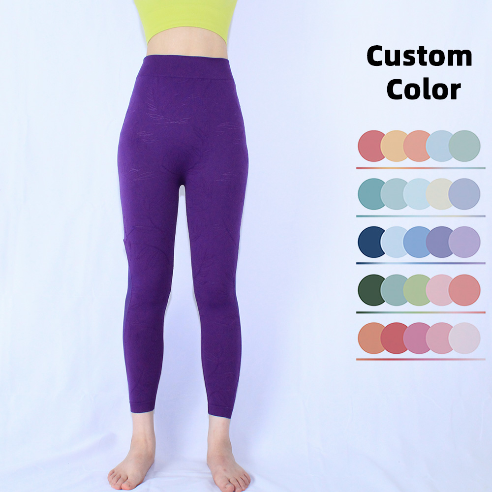 High Waist Seamless Elastic Waist Leggings Yoga Pants Nylon Spandex Butt Lifting Tights Women's Luxury Fitness Mesh