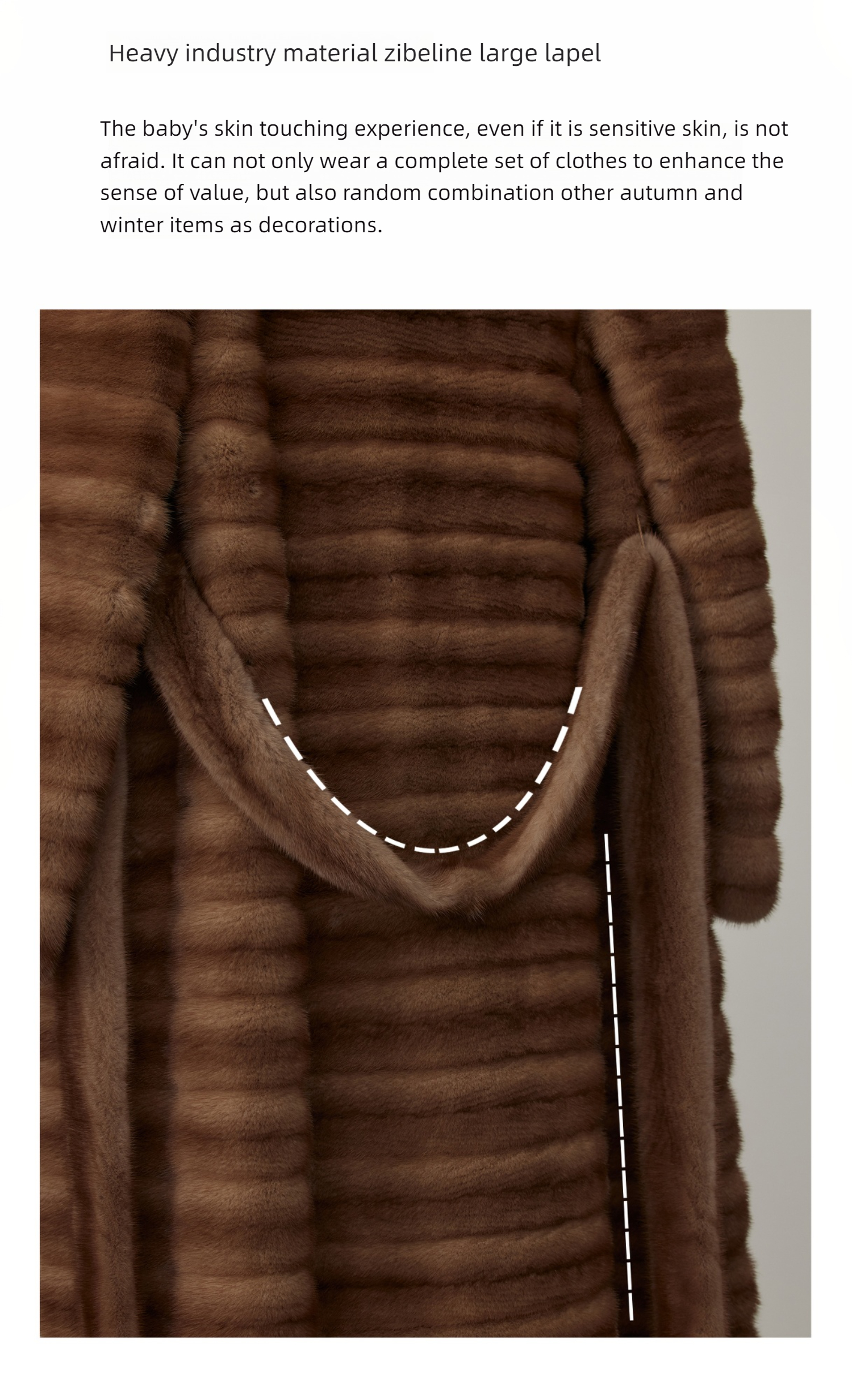 High Couture Full Craft Mink Overcoat Luxury Length Fur Winter Coat Sable Fur Sheared Mink Fur Real Coat