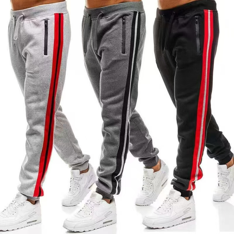 Men′ S Sweatpants Tapered Gym Running Workout Pants Athletic Drawstring Joggers with Pockets Men′ S Training Zipper Pocket Essential Jogger