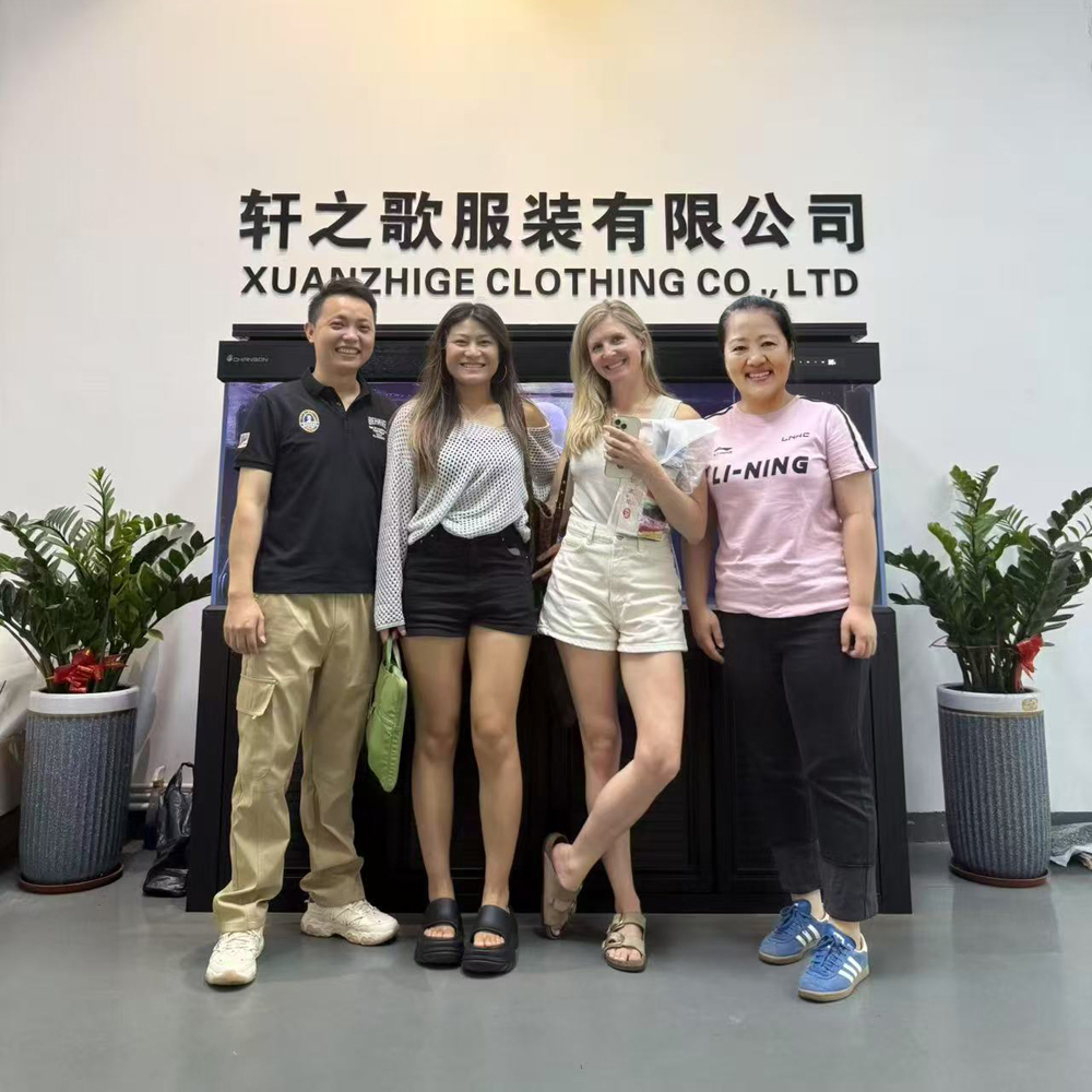 Customer visiting factory