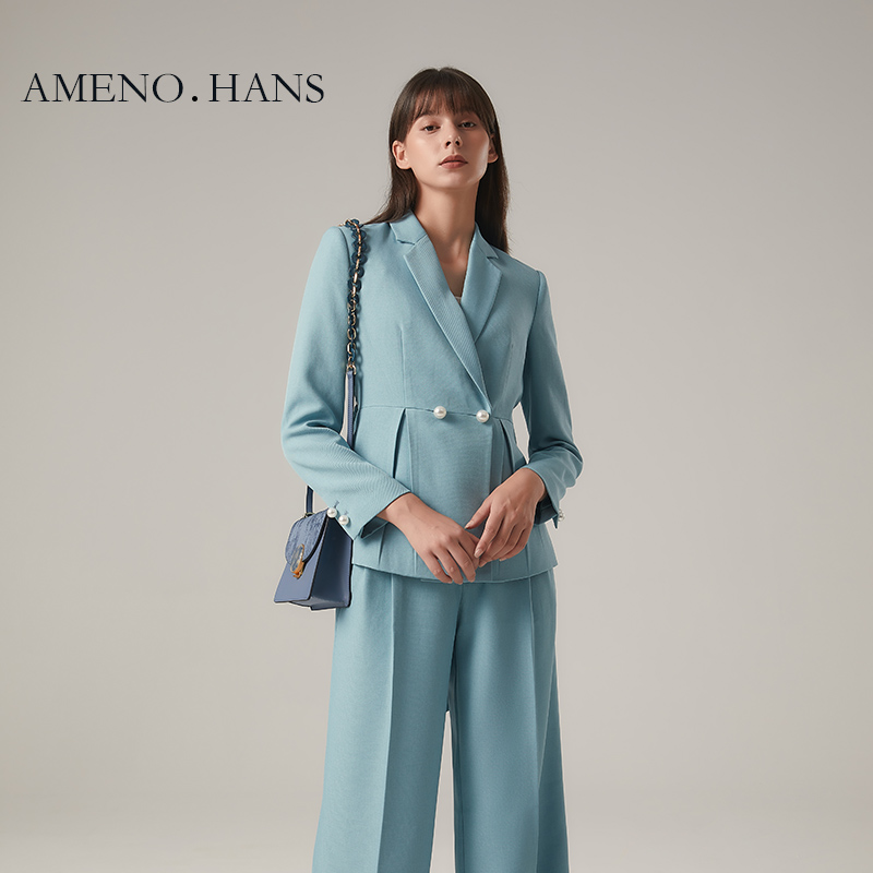 2023 New Arrival OL Woman Career Professional Suits Office Formal Blazers and Pants Two Piece Set Popular