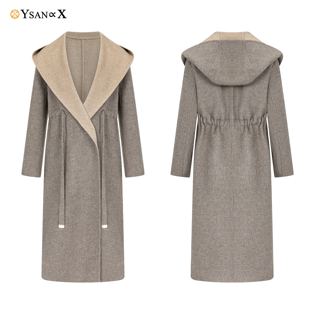 93% Wool 7% Nylon Women's Winter Long Wool Overcoat Hooded Coat for Ladies Warm Original Designs 2000+ Yearly Creations